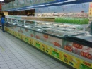 left-right sliding----glass cover for island freezer